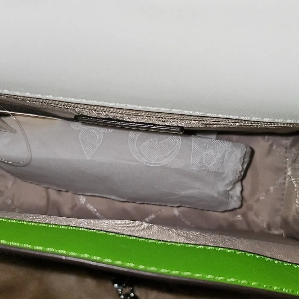 Michael Kors Green and White Crossbody Bag NWT